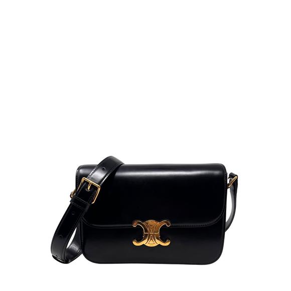 CELINE Handbags - CELINE pre-loved classique triomphe bag in black